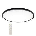 LED stropna svjetiljka crna 32W CCT+RGB s daljinskim - slika 1