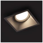 OKVIR ZA ŽARULJU GU10 KVADRATNI BIJELI ZAKRETNI - slika 2