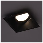 OKVIR ZA ŽARULJU GU10 KVADRATNI CRNI ZAKRETNI - slika 2