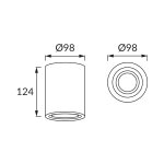 HARY C GU10 stropna svjetiljka bijelo/zlatna - slika 2