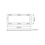 OKVIR ZA LED PANEL 120x30cm Backlit - slika 4