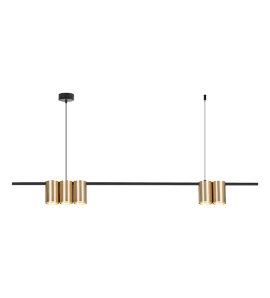 Visilica GENESIS zlatna 5xGU10