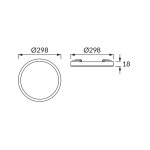 LED plafonjera crna CCT 24W - slika 3