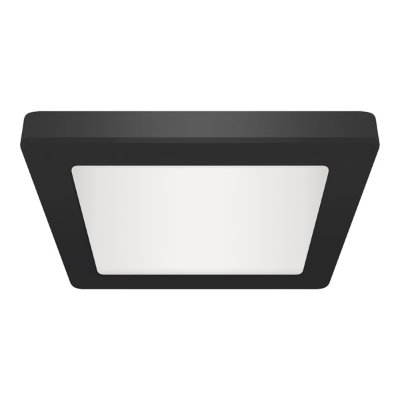 LED plafonjera kvadratna crna CCT 24W