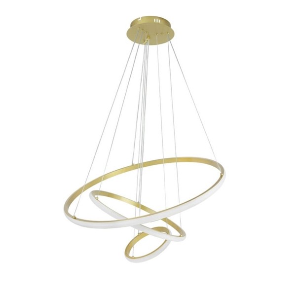 LED VISILICA 78W zlatna CCT DIMM + DALJINSKI