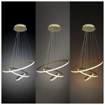 LED VISILICA 78W zlatna CCT DIMM + DALJINSKI - slika 3