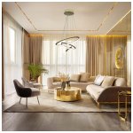 LED VISILICA 78W zlatna CCT DIMM + DALJINSKI - slika 4