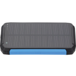 POWER BANK 10000mAh 3.7V SOLAR:1.2W BLACK+BLUE LED:2W - slika 1