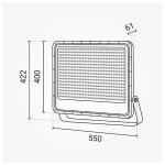 LED reflektor crni LUMILEDS čip 400W 5y - slika 3