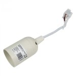 PLASTIČNO GRLO E27 bijelo - slika 1