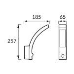 LED zidna svjetiljka sa senzorom pokreta 10W 4000K BIJELA IP54 - slika 2