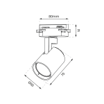 GU10 tračni LED reflektor monofazni bijeli VOLF - slika 6