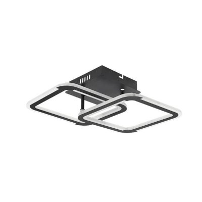 LED stropna svjetiljka crna 30W CCT s daljinskim upravljačem