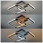 LED stropna svjetiljka crna 30W CCT s daljinskim upravljačem - slika 3