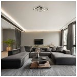 LED stropna svjetiljka crna 45W CCT s daljinskim upravljačem - slika 4