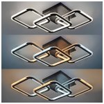 LED stropna svjetiljka crna 45W CCT s daljinskim upravljačem - slika 3