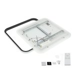 LED stropna svjetiljka crno bijela 60W CCT s daljinskim upravljačem - slika 2