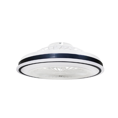 LED stropna svjetiljka 36W crna s ventilatorom i daljinskim upravljačem
