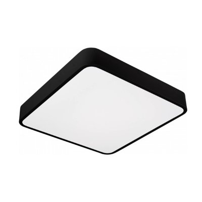 LED stropna svjetiljka kvadratna crna 30W