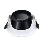 OKVIR ZA ŽARULJU OKRUGLI bijeli - slika 2