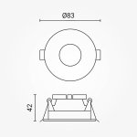 OKVIR ZA ŽARULJU OKRUGLI bijeli - slika 4