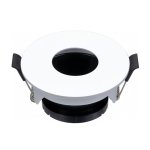 OKVIR ZA ŽARULJU OKRUGLI bijeli - slika 1