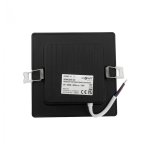 LED PANEL CRNI UGRADBENI 6W KVADRATNI 4000K - slika 2