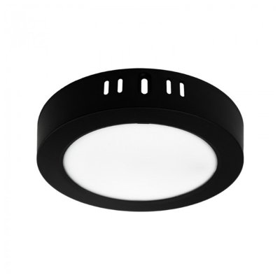 LED PANEL CRNI NADGRADNI 12W OKRUGLI 4000K