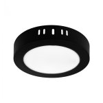 LED PANEL CRNI NADGRADNI 12W OKRUGLI 4000K - slika 1