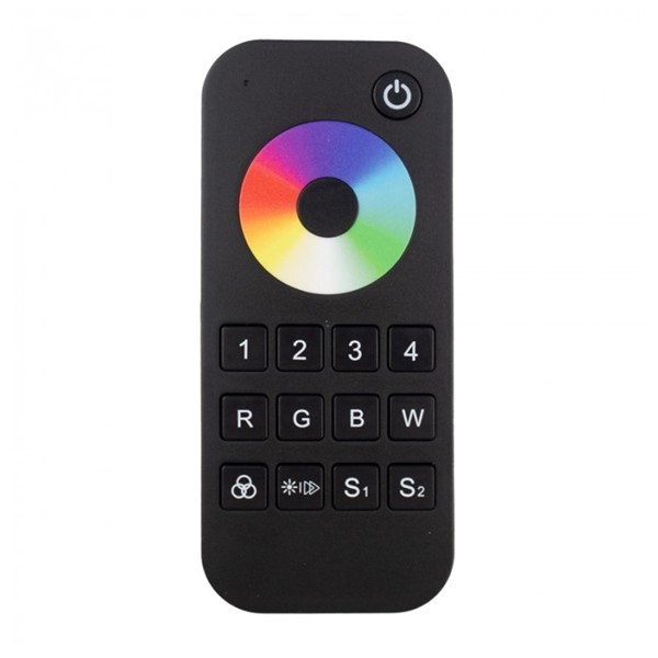 Zonski daljinski crni - 4 zone - RGB/W