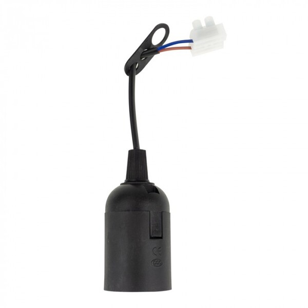 PLASTIČNO GRLO E27 crno