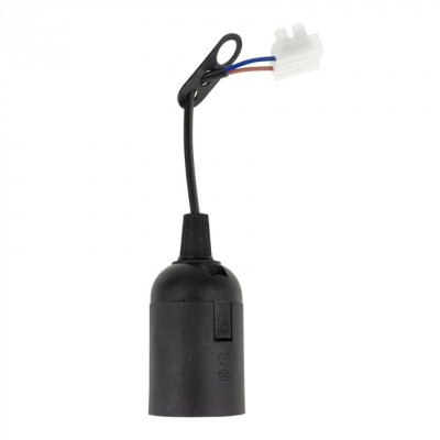 PLASTIČNO GRLO E27 crno