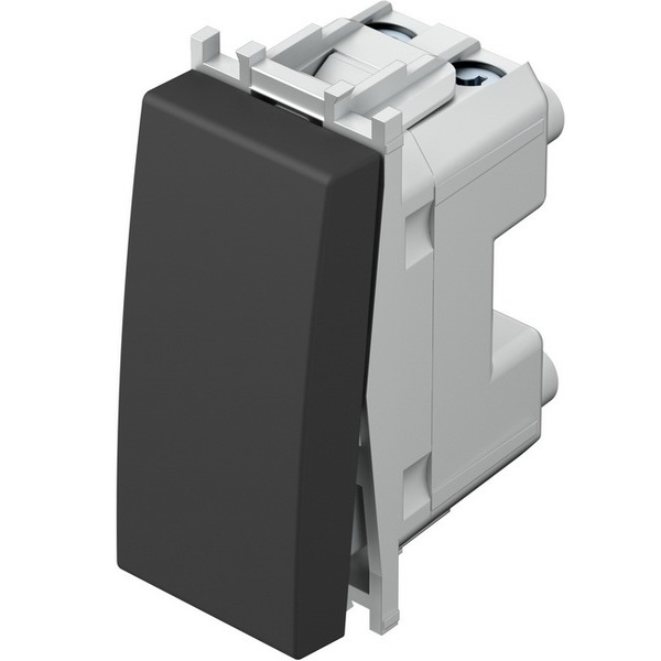 TIPKALO 1POL 16A 250V~ 1M SB crni