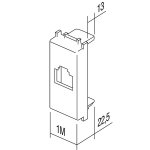 ADAPTER KeyStone RJ11/RJ45 1M PW - slika 2