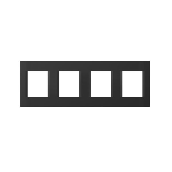 Okvir LINE 2x4 mjesta OL28 TEM MODUL SB crna