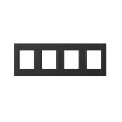 Okvir LINE 2x4 mjesta OL28 TEM MODUL SB crna