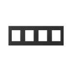 Okvir LINE 2x4 mjesta OL28 TEM MODUL SB crna - slika 1