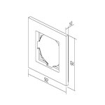 Okvir LOGIQ FLAT bijeli 1M TEM OF10PW
