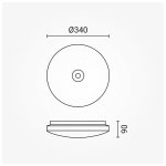 LED PLAFONJERA sa senzorom 2xE27 - slika 4