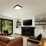 LED plafonjera 30W kvadratna crna 2250lm OPTONICA 2921 Neutralno bijela 2922 Toplo bijela 