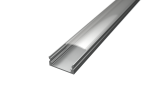 Aluminijski profil 1 NADGRADNI 8mm x 17.1mm  - 2m - prozirni pokrov - slika 1