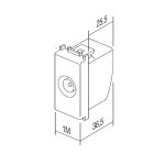 UTIČNICA TV PROLAZNA 10dB 1M SB crna - slika 2