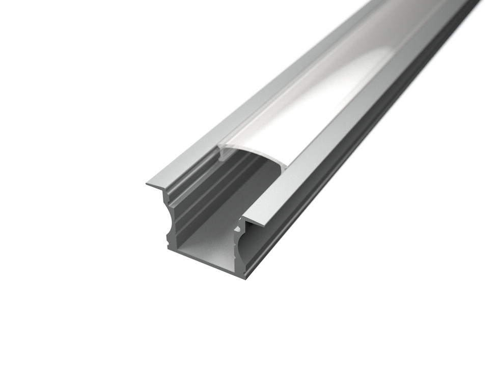 Aluminijski profil UGRADBENI 2 15.3mm x 17.1mm - 2m
