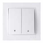 THOR BIJELI dupli izmjenični prekidač - slika 1