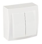 THEMIS BIJELI dupli prekidač - slika 1