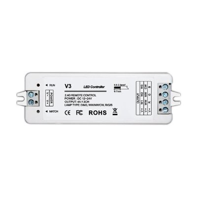 LED zonski kontroler V3 12A. 12-24V