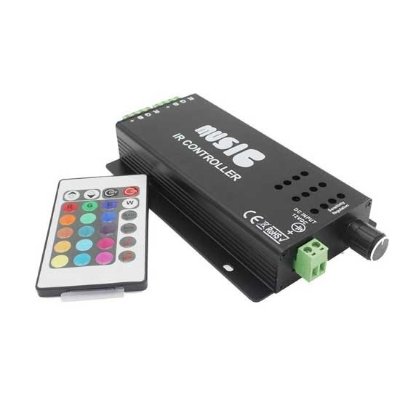Muzički kontroler za RGB traku 12A 12-24VDC