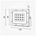 LED reflektor crni LUMILEDS čip 10W 5y - slika 3
