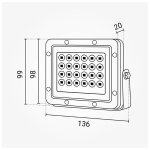 LED reflektor crni LUMILEDS čip 20W 5y - slika 3