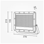 LED reflektor crni LUMILEDS čip 100W 5y - slika 3